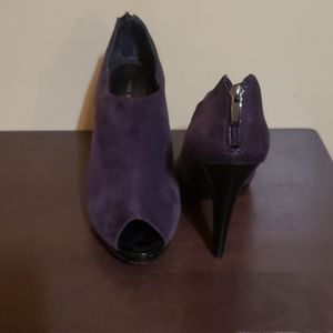 Nine West Suede Peep-Toe Shoes